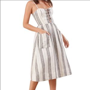 Reformation linen Ellen midi dress